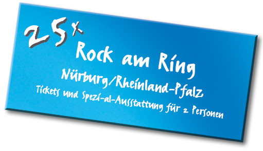 Gewinn: 25x Tickets für Rock am Ring 2018 inkl. Ausrüstung