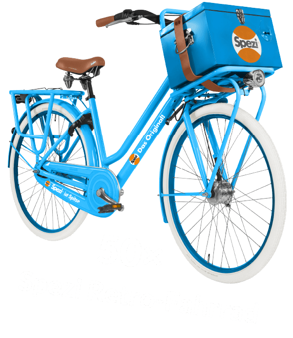 Spezi Gewinnspiel 2022 Retro Fahrrad