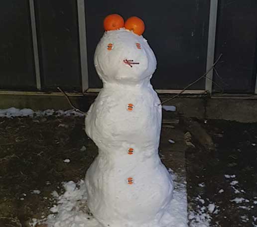 Spezi Orangen-Schneemann